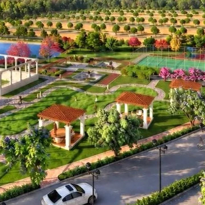 Prestige Chapparakallu Road pergola garden and gazebos in the launch render